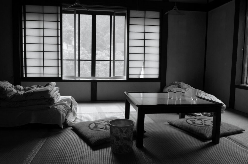 sypialnia japonia